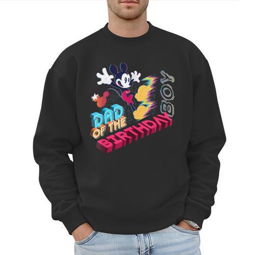 Disney Mickey Mouse Family Star Dad Of The Birthday Boy Men Sweatshirt - Father's Day Fun
