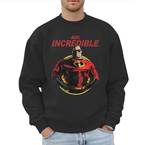 Disney Pixar The Incredibles 2 Mr Incredible Vintage Dad Men Sweatshirt - Father's Day Fun
