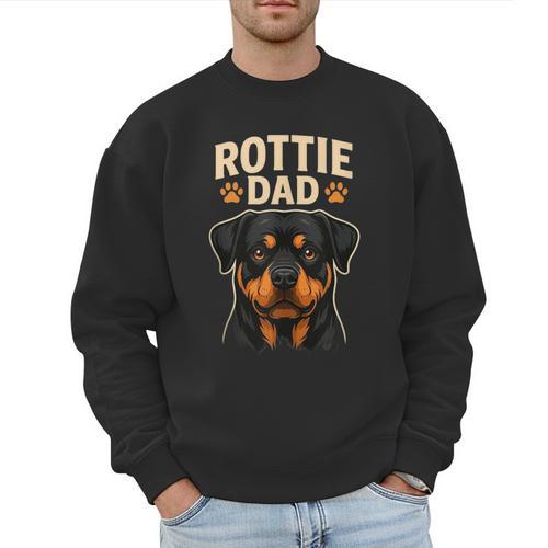 Dog Owner Dad Rottweiler Rottie Dad Men Sweatshirt - Father's Day Fun