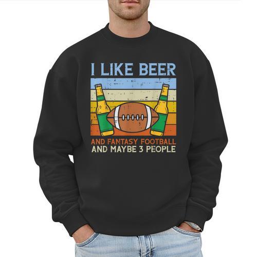 I Like Fantasy Football 3 People Draft Party Dad Men Men Sweatshirt - Father's Day Fun