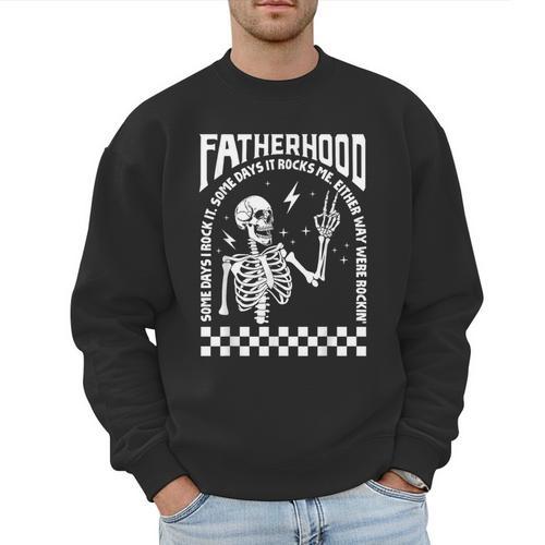 Fatherhood Dad Tour Some Days I Rock It Happy Father's Day Men Sweatshirt - Father's Day Fun