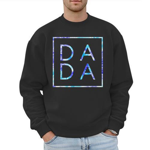 Father's Day For New Dad Dada Him Papa Tie Dye Dada Small Men Sweatshirt - Father's Day Fun