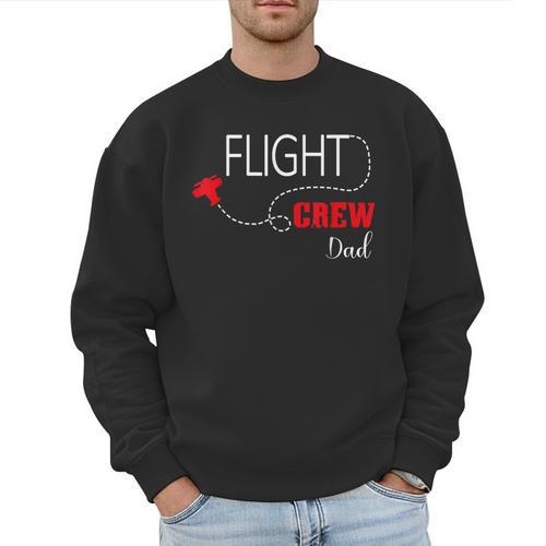 Flight Crew Airplane Birthday Dad Airplane Matching Family Men Sweatshirt - Father's Day Fun