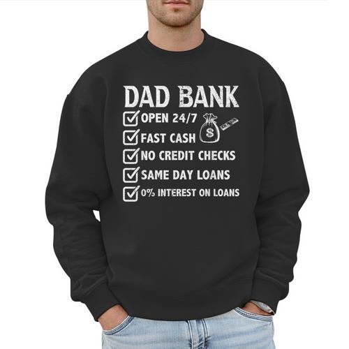 Girl Father's Day Daddy & Dad Of Girls Outnumbered Men Sweatshirt - Father's Day Fun