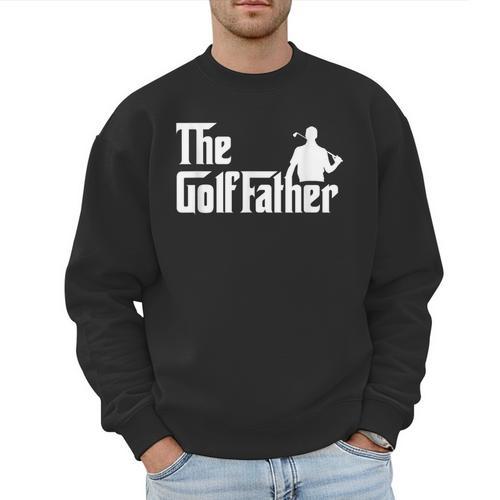 Golffather Father Dad Golfer Golfing Golf Club Putter Men Sweatshirt - Father's Day Fun