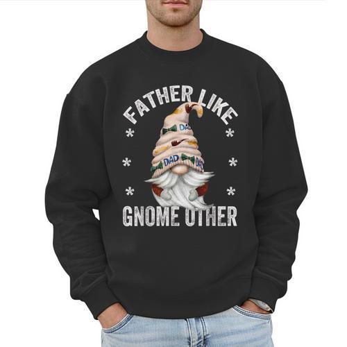 Grandpa Fathers Day Gnome For Men And Best Dad Pun Men Sweatshirt - Father's Day Fun