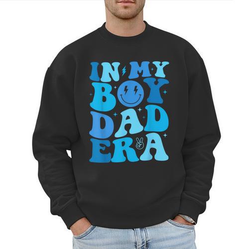 Groovy In My Boy Dad Era For Fathers Day Men Sweatshirt - Father's Day Fun