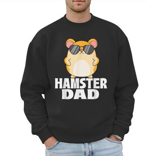 Hamster Dad Father's Day Animal Whisperer Rodent Lover Men Sweatshirt - Father's Day Fun