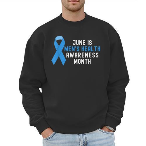 June Is Men’s Health Awareness Month Ribbon For Dad Grandpa Men Sweatshirt - Father's Day Fun