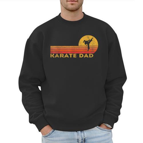 Karate Dad Martial Arts Retro Men Sweatshirt - Father's Day Fun