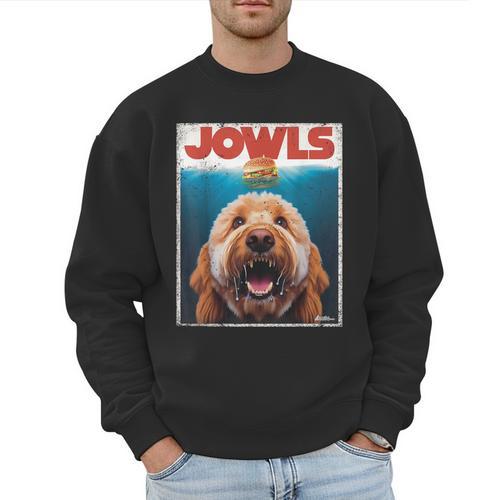 Labradoodle Jowls Tee Fawn Lab Doodle Mom Top Dad Men Sweatshirt - Father's Day Fun