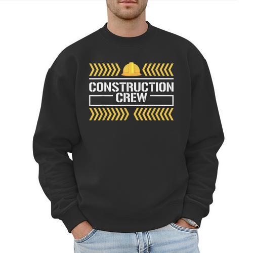 Matching Boys And Dad Mom Construction Digger Birthday Party Men Sweatshirt - Father's Day Fun