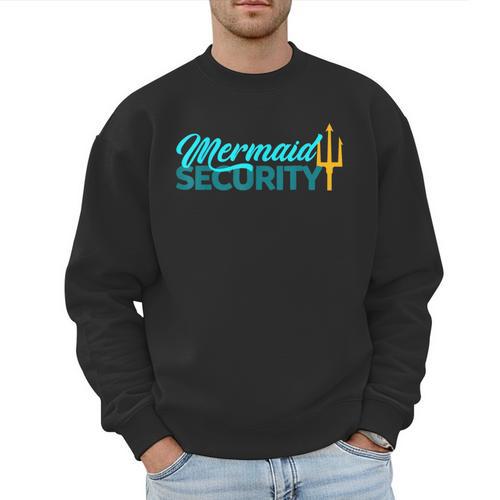 Mermaid Security Birthday Party Matching Dad Boys Men Sweatshirt - Father's Day Fun