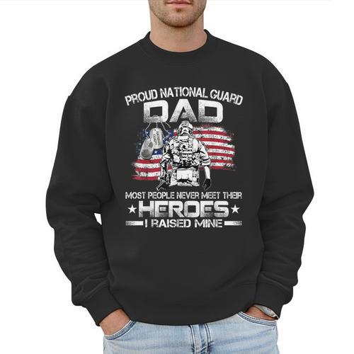 National Guard Graduation Proud National Guard Dad Men Sweatshirt - Father's Day Fun