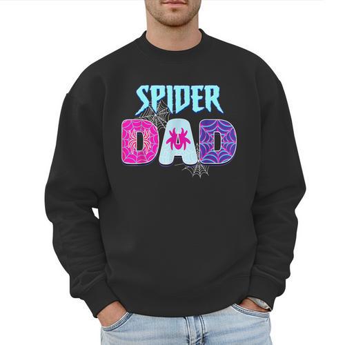 Parents Mom Spider Dad Matching Family Birthday Men Sweatshirt - Father's Day Fun