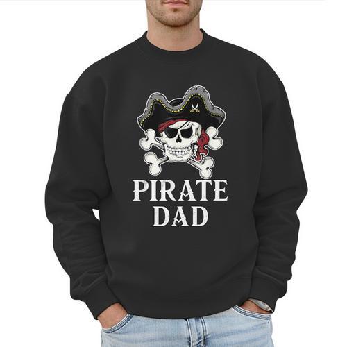 Pirate Father Pirate Dad Halloween Men Sweatshirt - Father's Day Fun