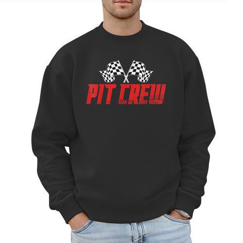 Pit Crew Family Racing Birthday Race Car For Dad Mom Kids Men Sweatshirt - Father's Day Fun