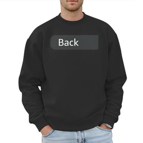 Play Cars On Dad's Back Mat Road Car Race Track ON Back Men Sweatshirt - Father's Day Fun