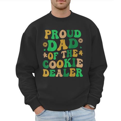 Proud Dad Of a Cookie Dealer Scout Troop Cookie Dealer Girls Men Sweatshirt - Father's Day Fun