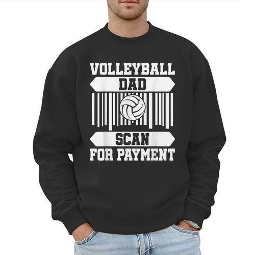 Proud Volleyball Dad Father's Day Men Sweatshirt - Father's Day Fun