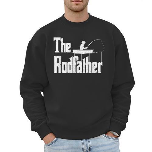 The Rodfather Fishing Dad Men Sweatshirt - Father's Day Fun