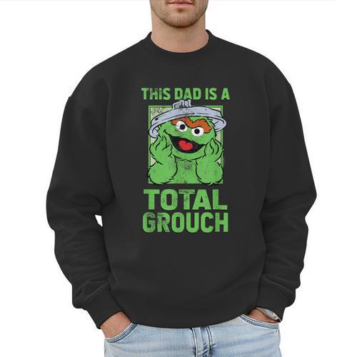 Sesame Street Father's Day Total Grouch Dad Men Sweatshirt - Father's Day Fun
