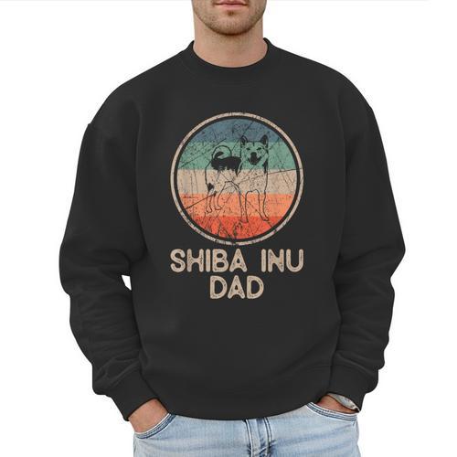 Shiba Inu Dog Vintage Shiba Inu Dad Men Women Men Sweatshirt - Father's Day Fun