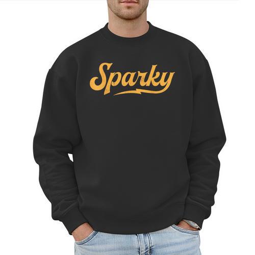 Sparky Electrician Lineman Dad Retro Vintage Novelty Men Sweatshirt - Father's Day Fun