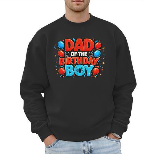 Spider Birthday Party Dad Of The Birthday Boys Spider Webs Men Sweatshirt - Father's Day Fun