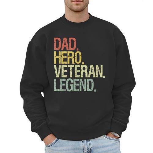 Veteran Dad Men Sweatshirt - Father's Day Fun