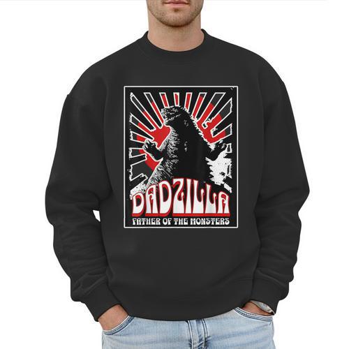 Vintage Dadzilla Father Of The Monsters Fathers Day Men Sweatshirt - Father's Day Fun