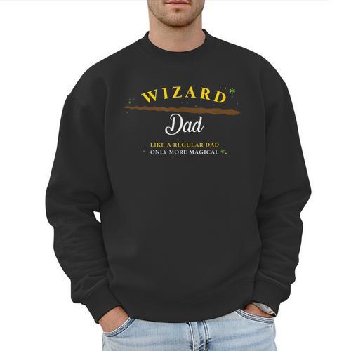 Wizard Dad Shirt Cute Magical Men Sweatshirt - Father's Day Fun