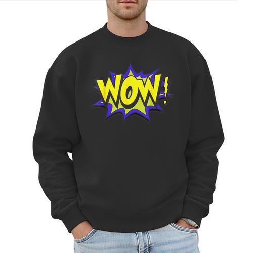 Wow T Shirt WOW Dad Mom Men Women Boys Girls Tee Men Sweatshirt - Father's Day Fun