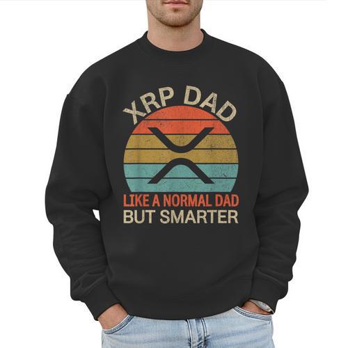 XRP Dad Crypto Merchandise Definition Men Sweatshirt - Father's Day Fun