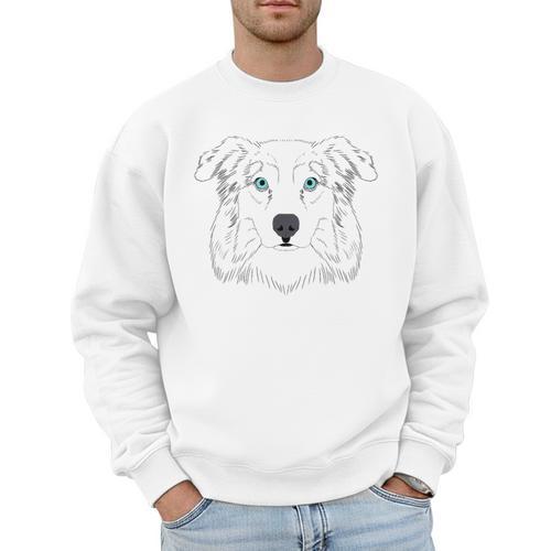 Australian Shepherd Aussie Mom Or Dad Men Sweatshirt - Father's Day Fun