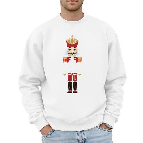 Cool Dad Nutcracker Christmas Family Matching Pajama Men Sweatshirt - Father's Day Fun