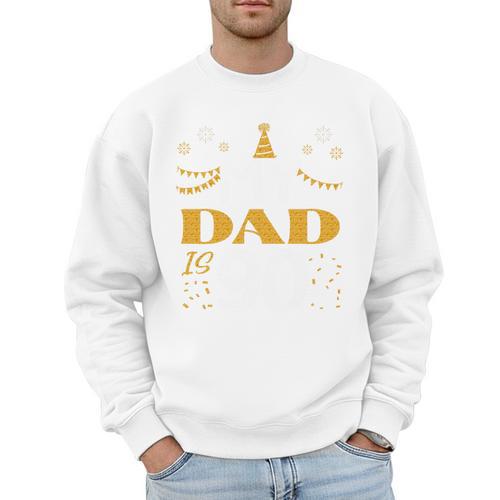 My Dad Is 90 90th Birthday 1935 90 Years Old Father Daddy Premium Tri-Blend Men Sweatshirt - Father's Day Fun