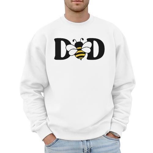 Dad Bee Cute Beekeeping 1st Birthday Matching Family Dada Men Sweatshirt - Father's Day Fun