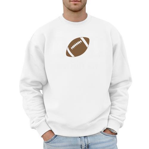 Dad Of The Birthday Boy Football Lover First Birthday Party Men Sweatshirt - Father's Day Fun