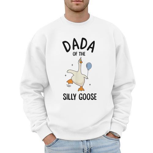 Dada Of The Silly Goose First Birthday Family Matching Men Sweatshirt - Father's Day Fun