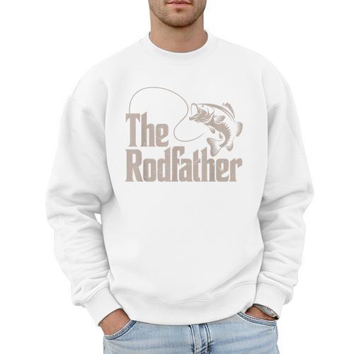 Father Day The Rodfather Dad Fishing From Daughter Son Men Sweatshirt - Father's Day Fun