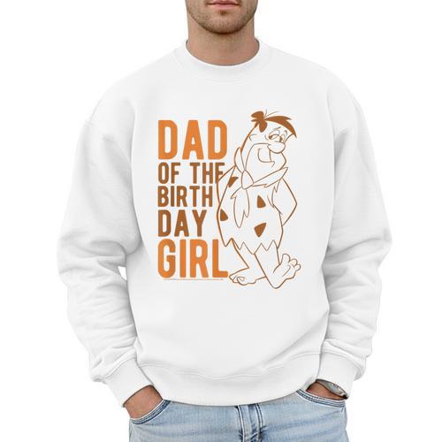 The Flintstones Fred Flintstone Dad Of The Birthday Girl Men Sweatshirt - Father's Day Fun