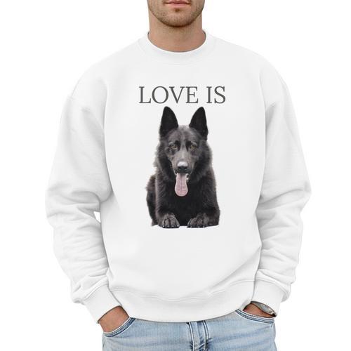 German Shepherd Shirt Shepard TShirt Dog Mom Dad Love Men Sweatshirt - Father's Day Fun
