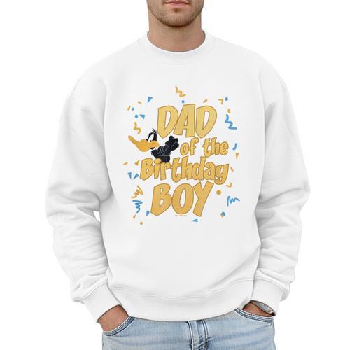 Looney Tunes Birthday Daffy Duck Dad Of The Birthday Boy Men Sweatshirt - Father's Day Fun