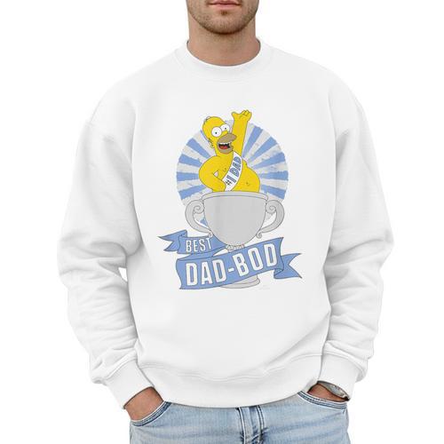 The Simpsons Father's Day Homer Best Dad BOD Men Sweatshirt - Father's Day Fun