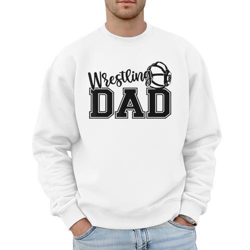 Wrestling Dad Hobby Wrestle Wrestler Martial Arts Father Men Sweatshirt - Father's Day Fun