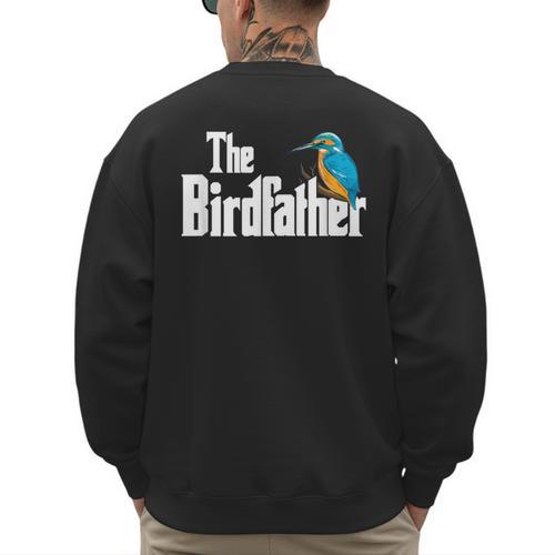 The Bird Father Bird Watching Meme Birder Dad Men's Sweatshirt Back Print - Father's Day Fun