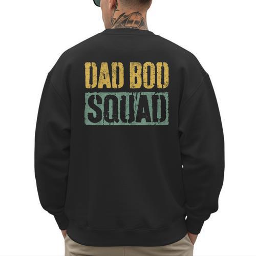 Dad Bod Squad Shirt Men Fathers Day Men's Sweatshirt Back Print - Father's Day Fun