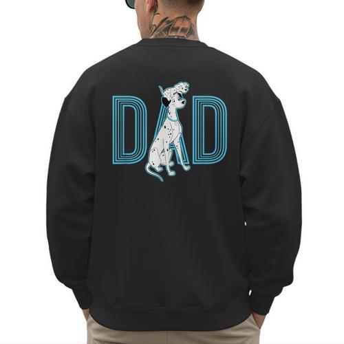 Disney 101 Dalmatians Pongo And Penny Dad Men's Sweatshirt Back Print - Father's Day Fun