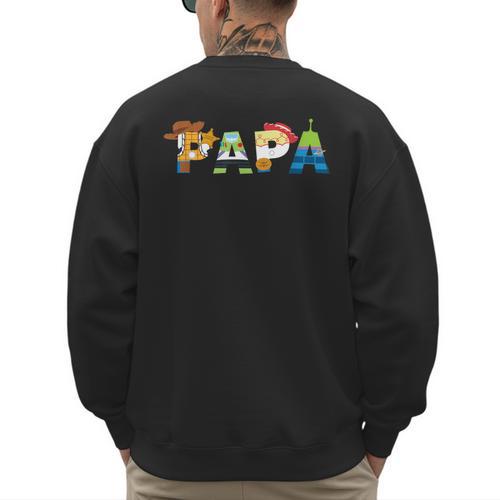 Disney And Pixar’s Toy Story Papa Father’s Day Dad Birthday Men's Sweatshirt Back Print - Father's Day Fun
